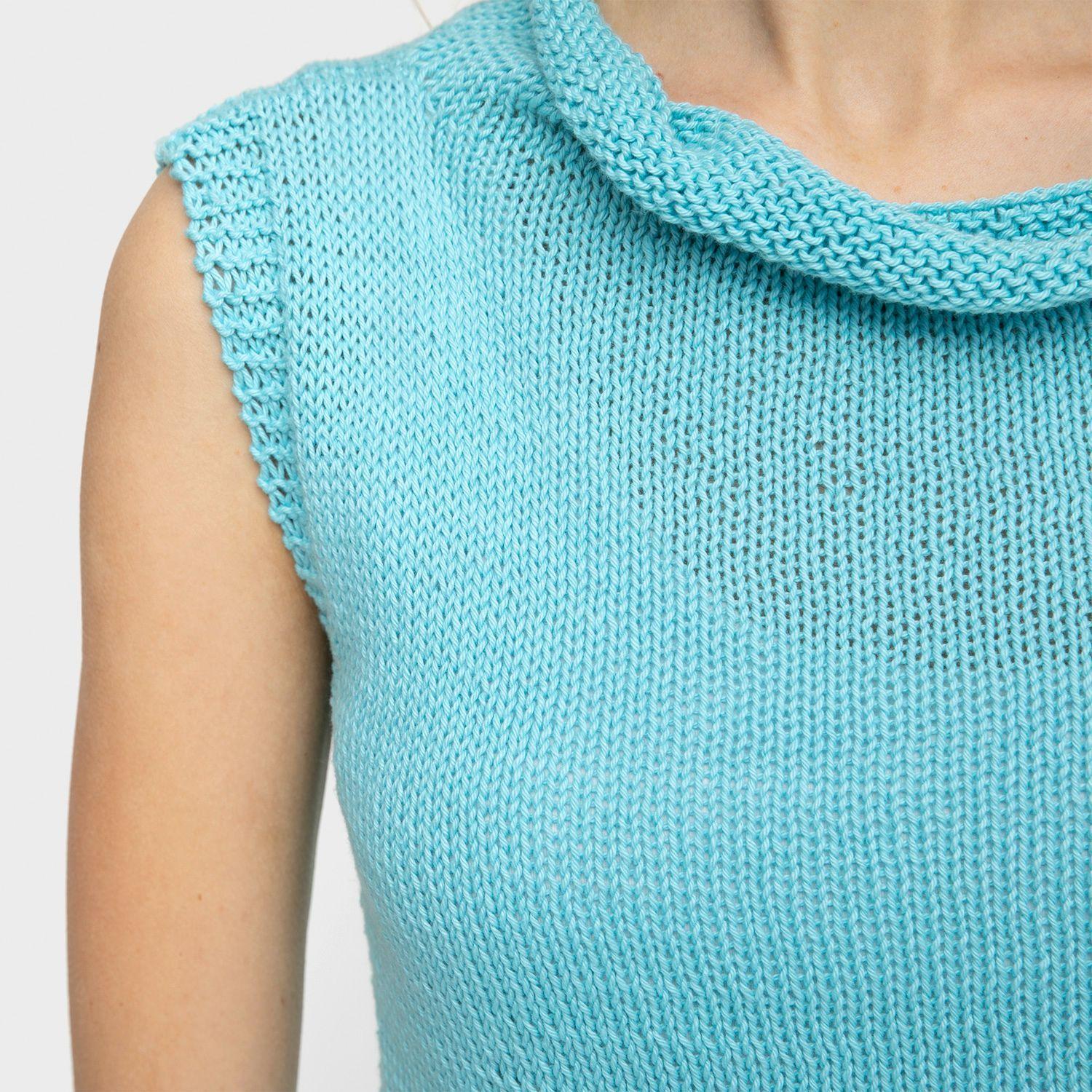 Polera Sin Mangas Cuello de Tortuga-4