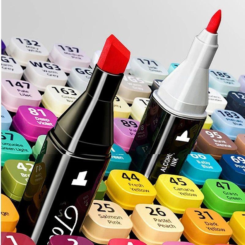 Set de Arte 262 Plumones Rotuladores Doble Punta Con Bolso-7