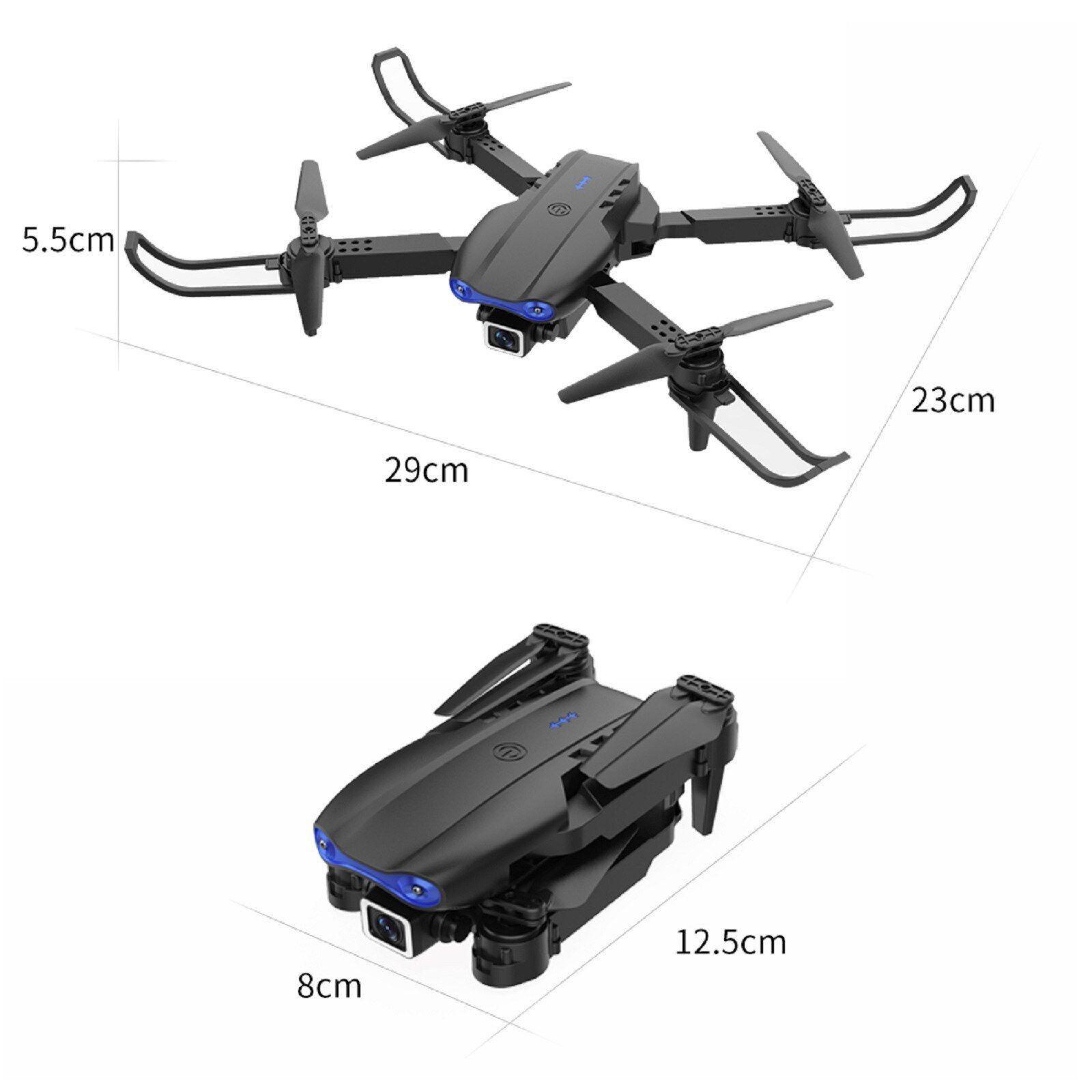 	 Dron 3 Baterías 4k Ultra Hd Doble Cámara Bolso Control Remoto Wifi-1