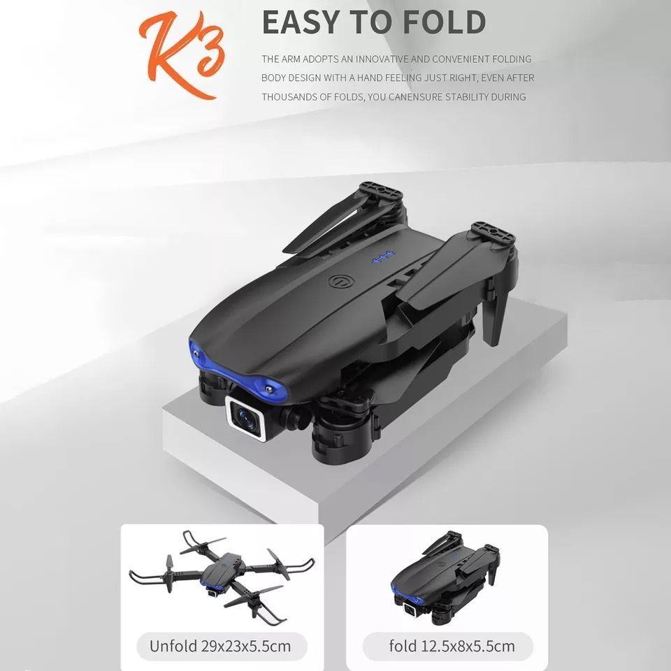 	 Dron 3 Baterías 4k Ultra Hd Doble Cámara Bolso Control Remoto Wifi-5