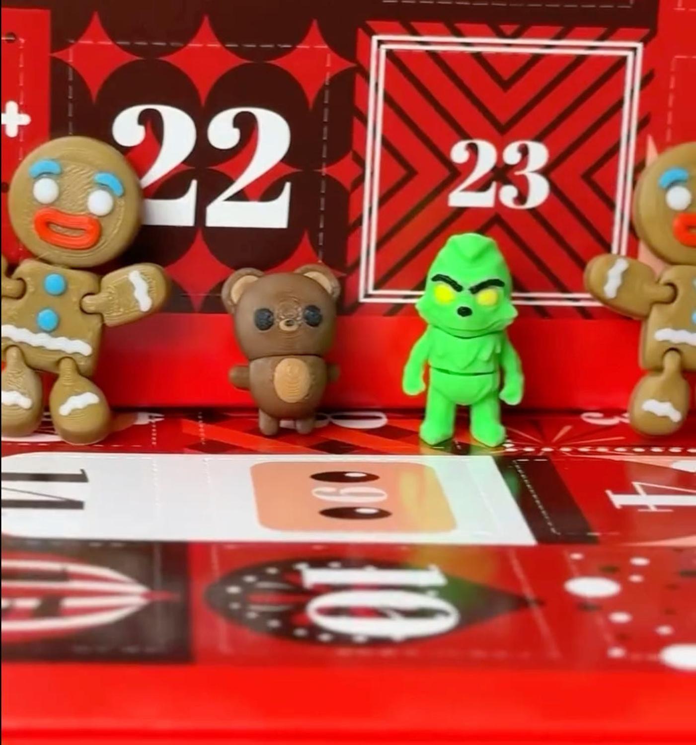 Calendario de Adviento con 25 Figuras en 3D-1