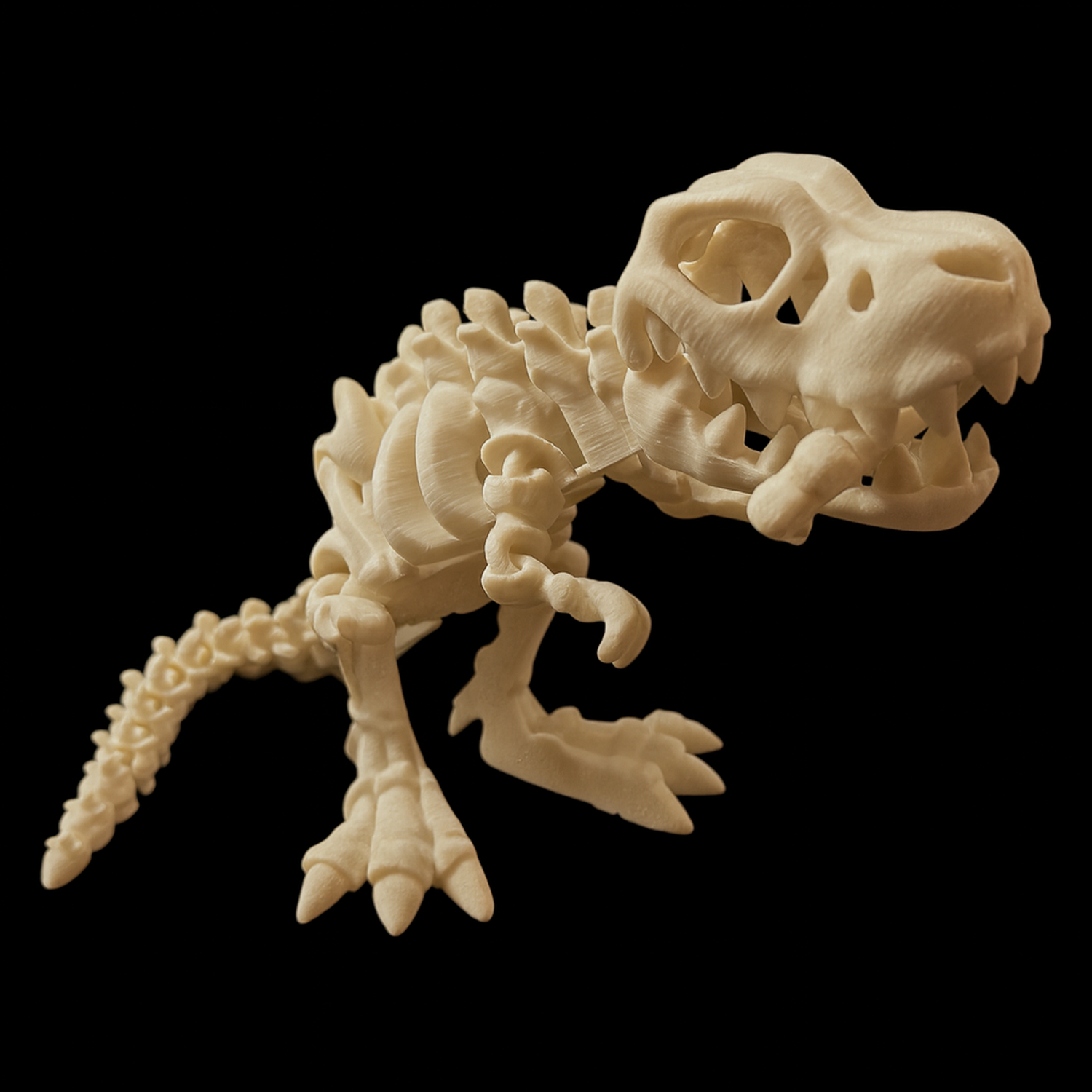 Juguete Articulado Dinosaurio T-Rex Esqueleto - Pequeño-0