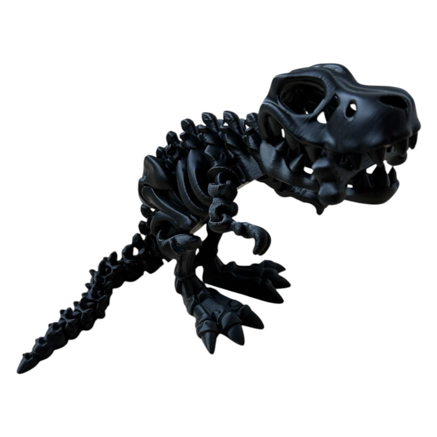 Juguete Articulado Dinosaurio T-Rex Esqueleto - Pequeño-0