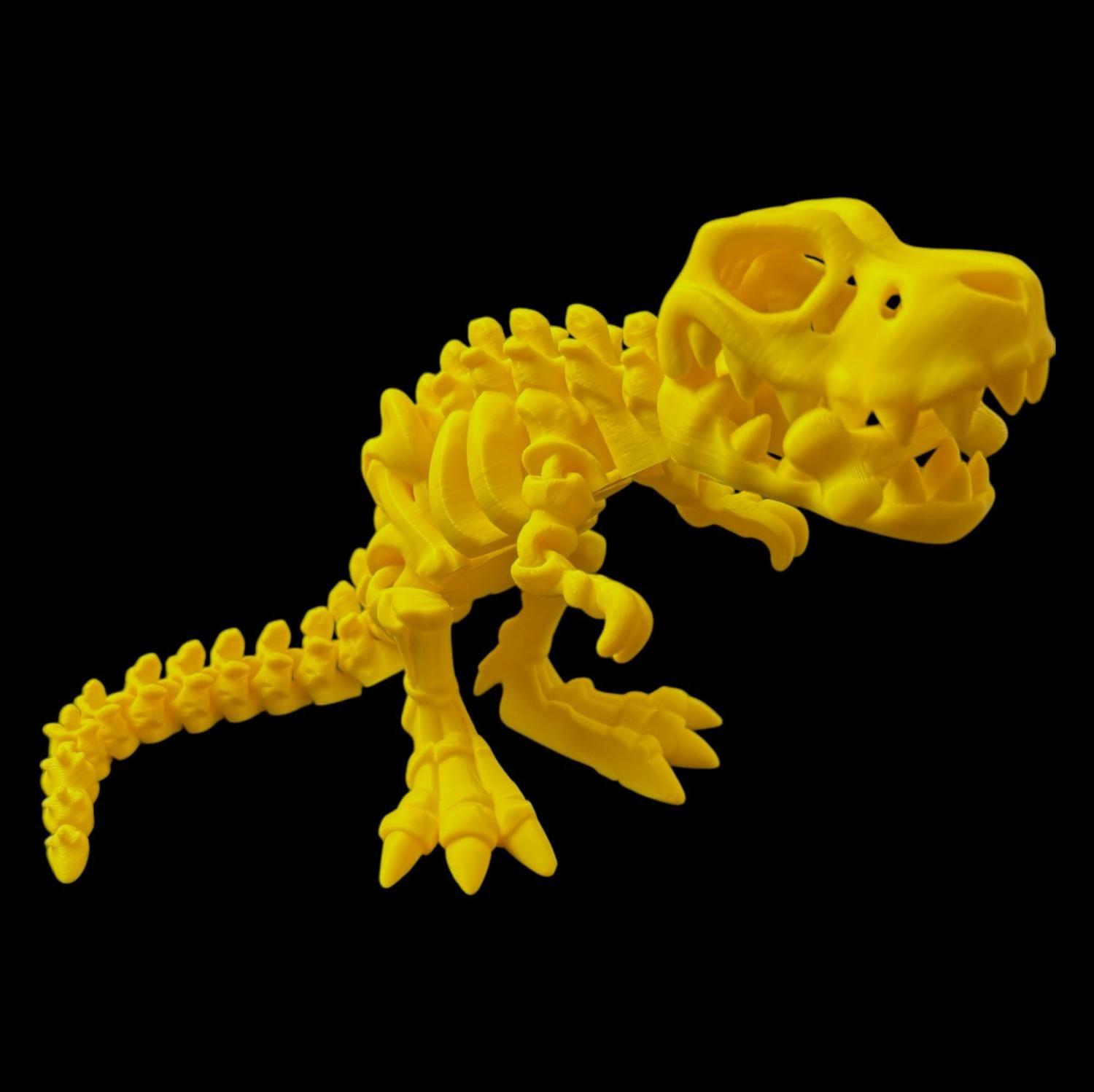 Juguete Articulado Dinosaurio T-Rex Esqueleto - Pequeño-0