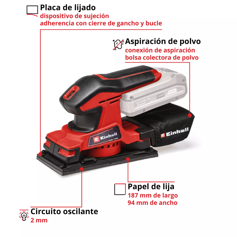 LIJADORA ORBITAL INALÁMBRICA 18V TC-OS 18/187 LI-SOLO-2
