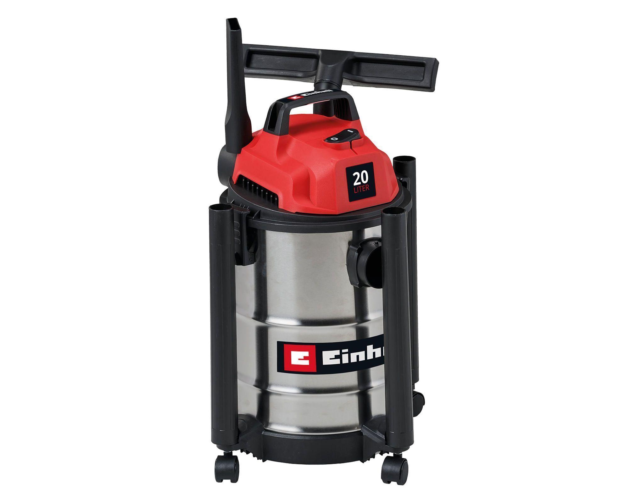 ASPIRADORA SECO Y HUMEDO - 900W - 20L - ACERO INOXIDABLE-0