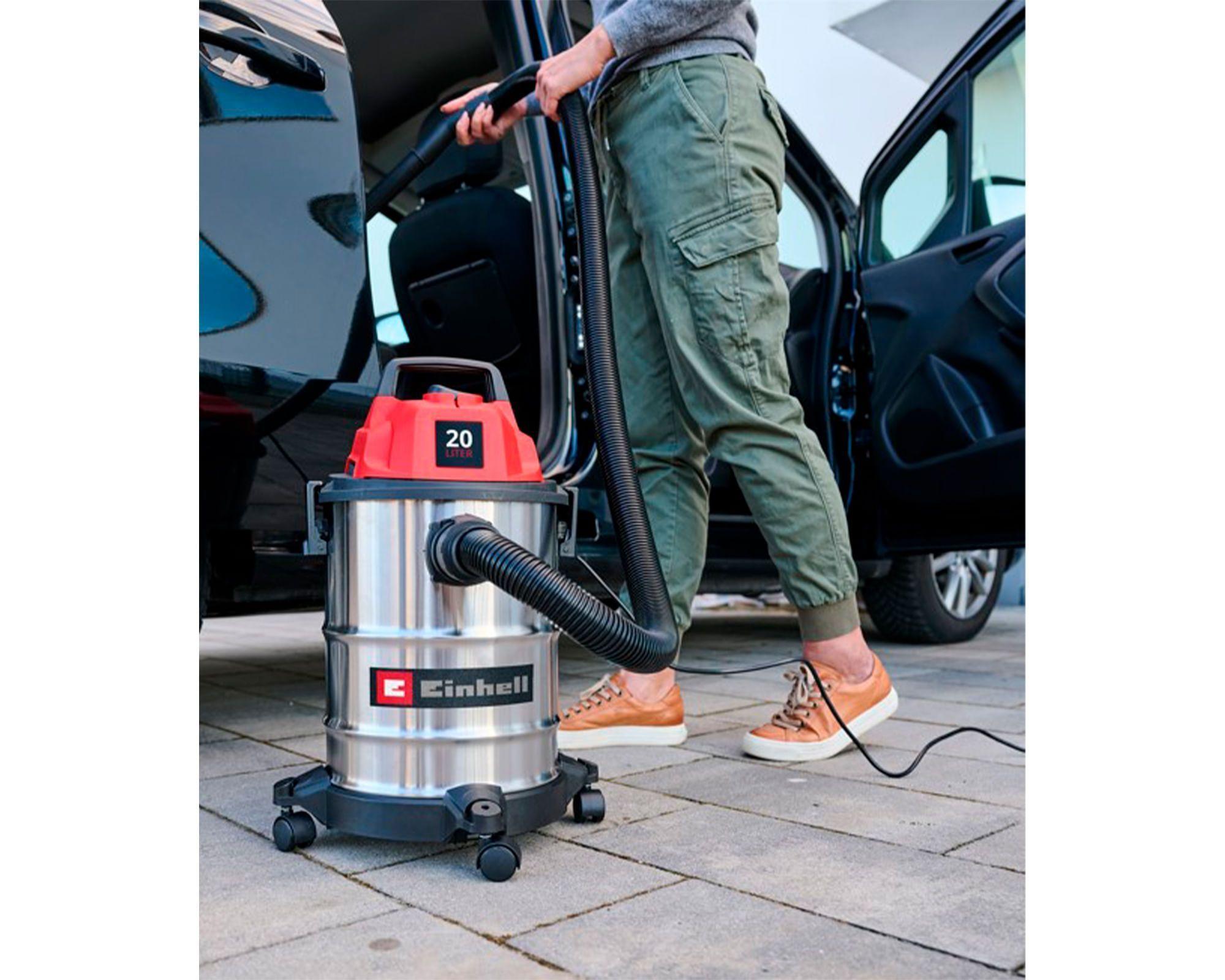 ASPIRADORA SECO Y HUMEDO - 900W - 20L - ACERO INOXIDABLE-2