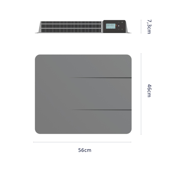 Estufa Radiador Calefactor Ónix Cerámico Antracita 1000W PRIMATERM-3