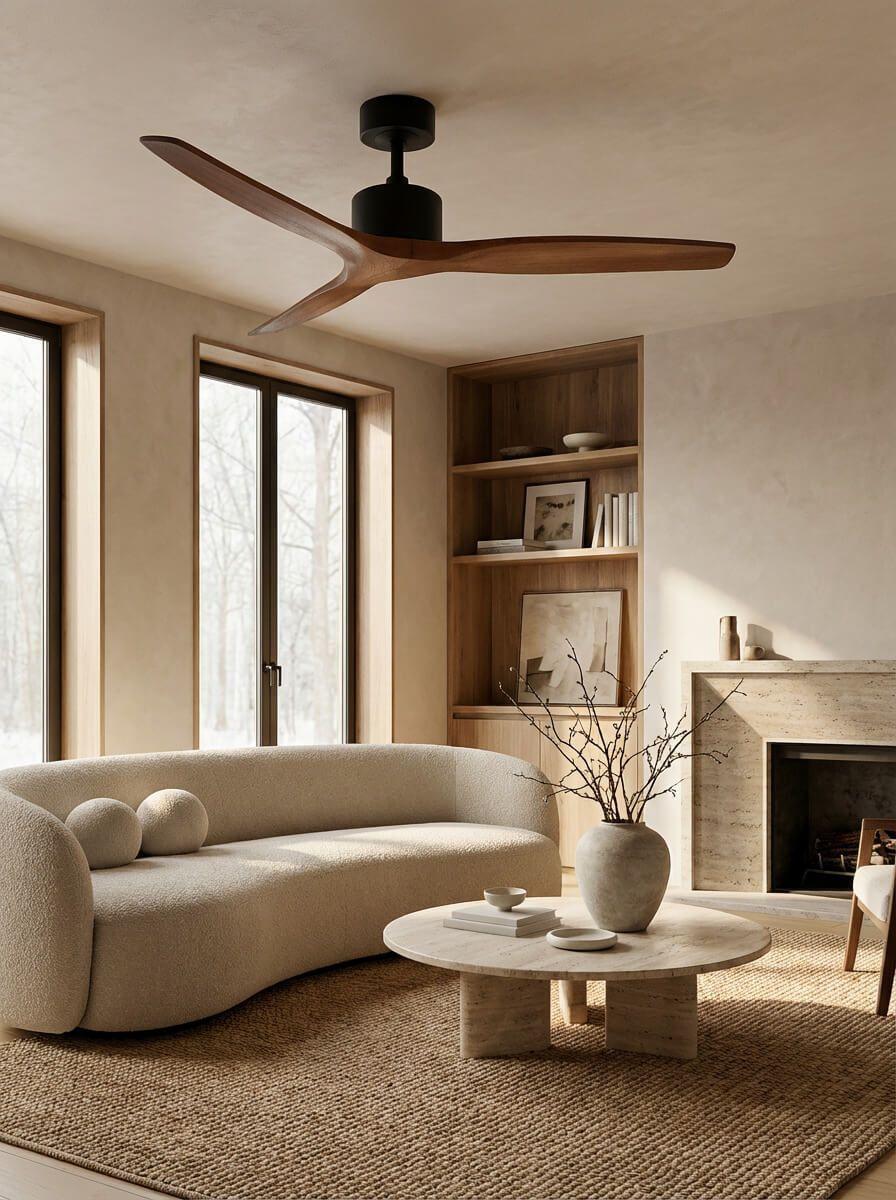 Ventilador de Techo Aviador Nogal Ajustable 52 Pulgadas PRIMATERM-3