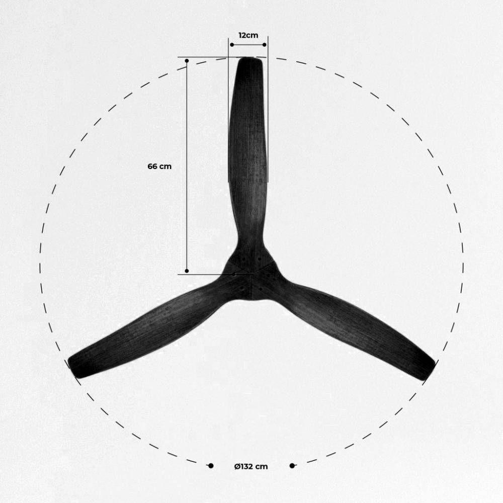 Ventilador de Techo Aviador Negro Ajustable 52” PRIMATERM-2