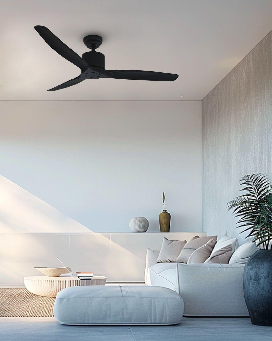 Ventilador de Techo Aviador Negro Ajustable 52” PRIMATERM-3