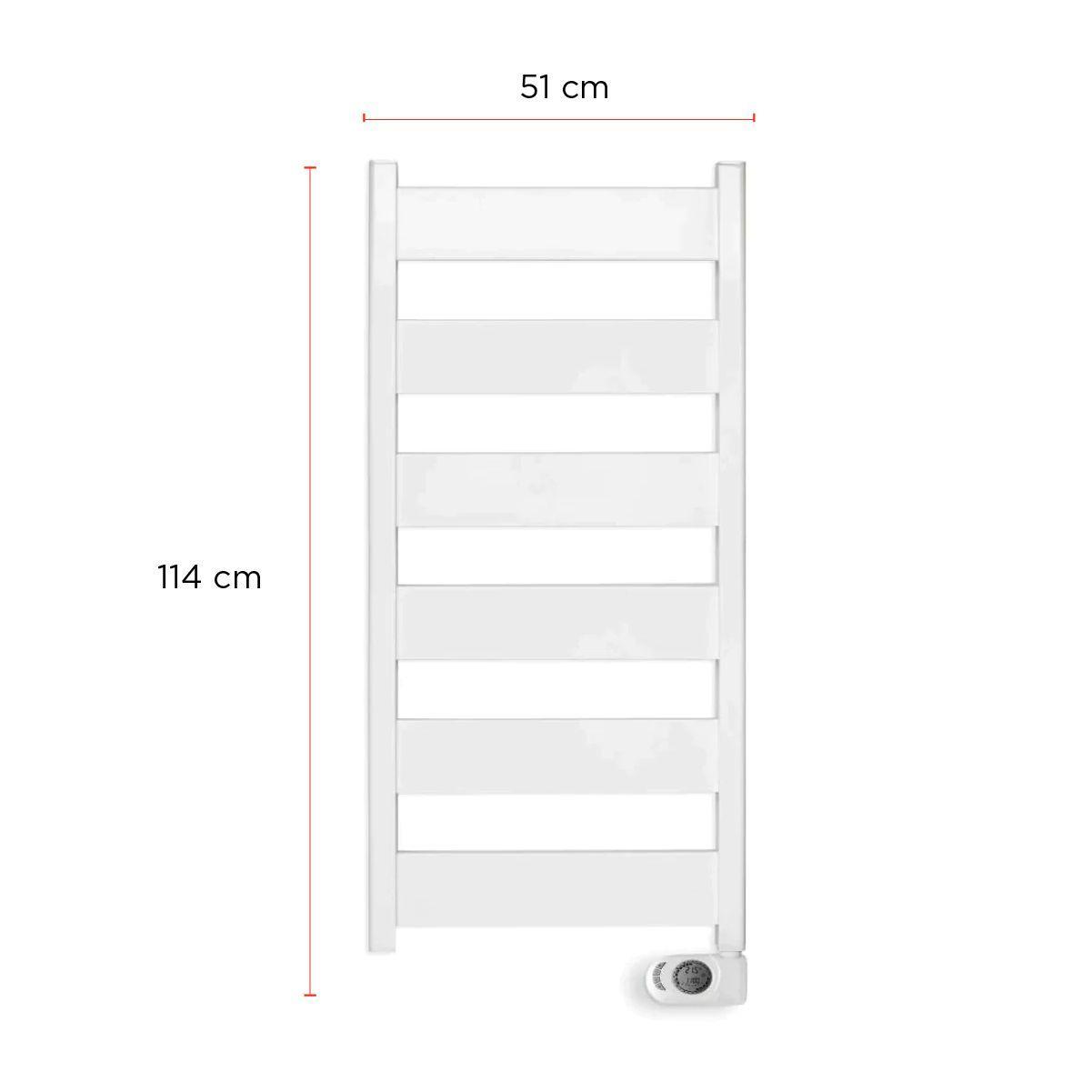 Toallero Radiador Secatoallas Eléctrico Neris 750W Blanco PRIMATERM-2
