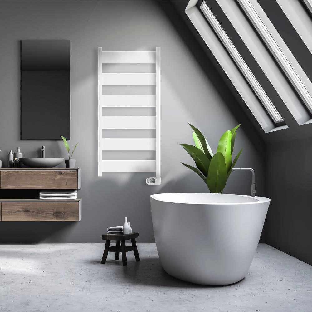 Toallero Radiador Secatoallas Eléctrico Neris 750W Blanco PRIMATERM-3