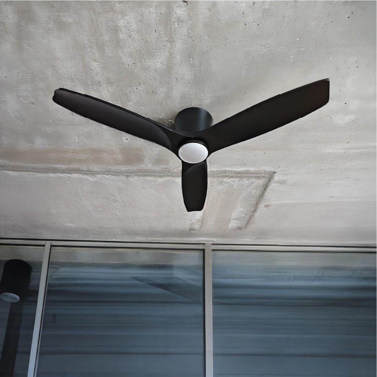 Ventilador de Techo Faro Negro con Luz Led 3 Colores 42” PRIMATERM-3