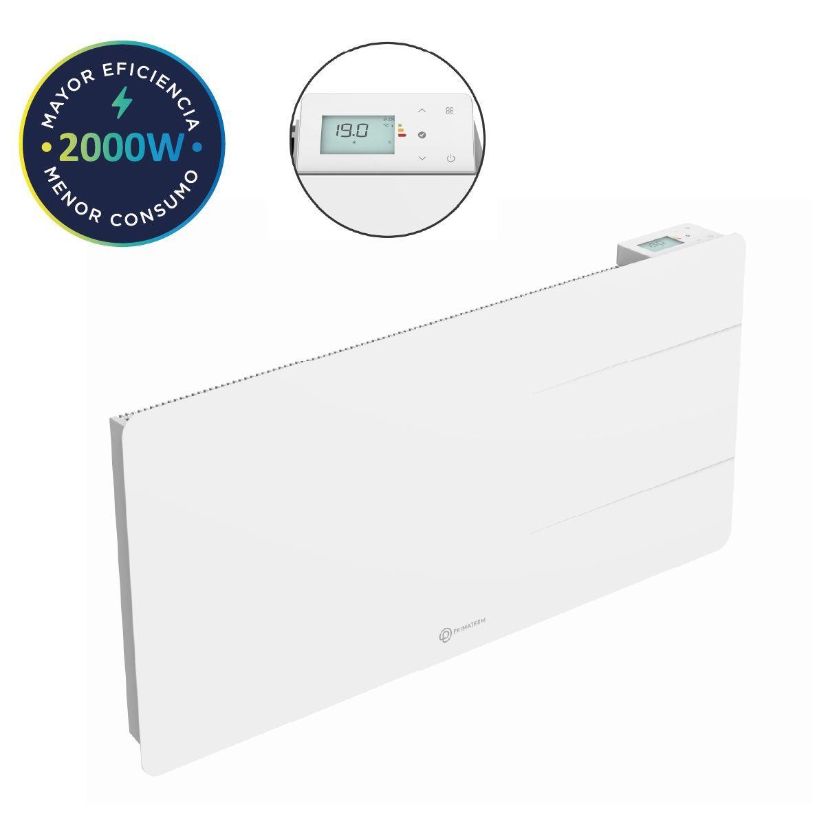 Estufa Radiador Calefactor Ónix Cerámico Wifi Blanco 2000w PRIMATERM-2