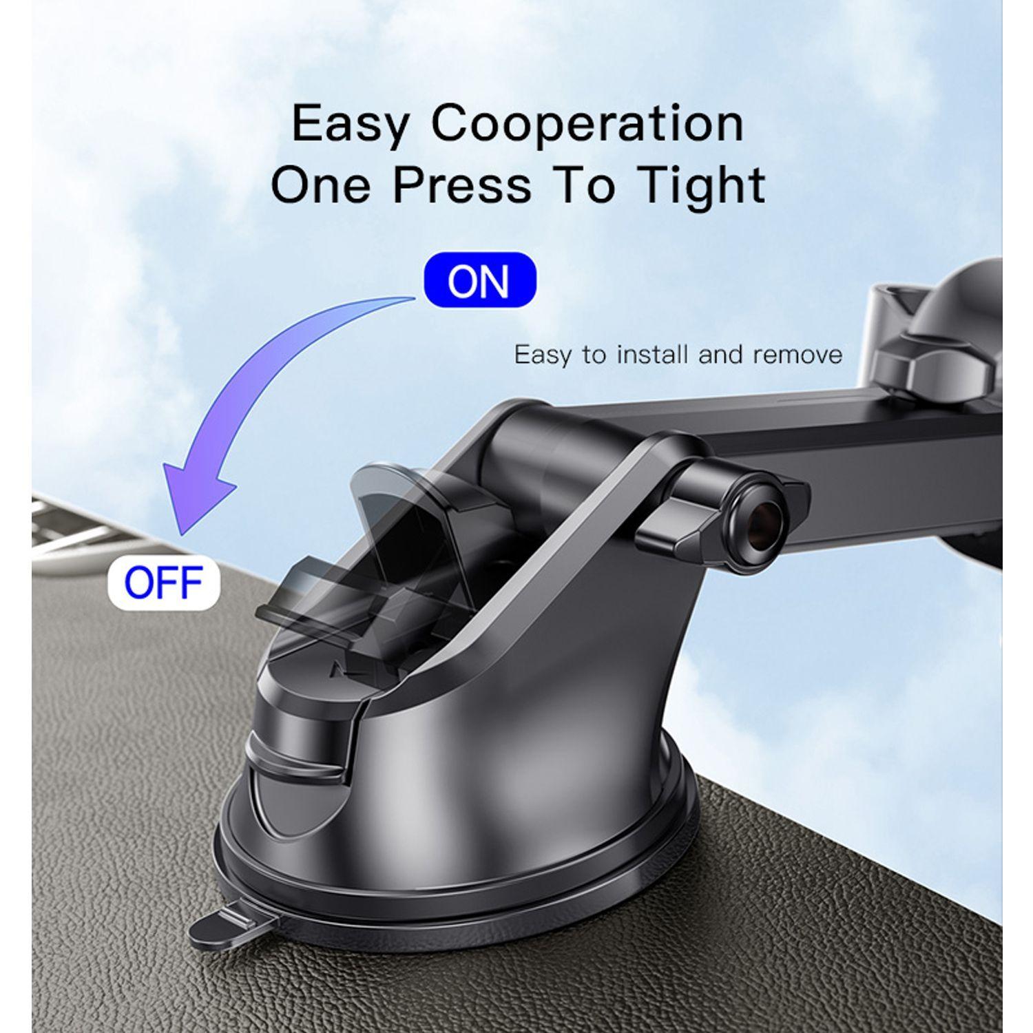 Soporte Celular Para Auto Con Ventosa Y Brazo Rotacion 360 Ajustable Yesido C138-5