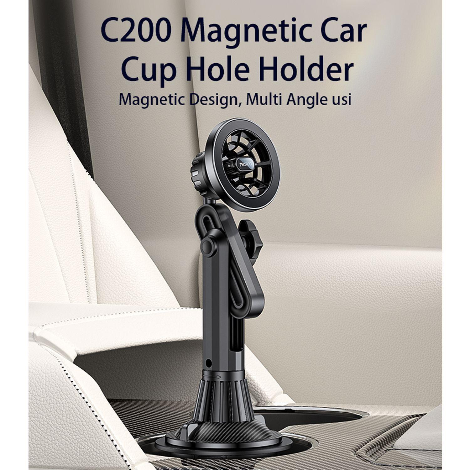 Soporte Celular Magnético Para Auto Portavasos Yesido C200-3