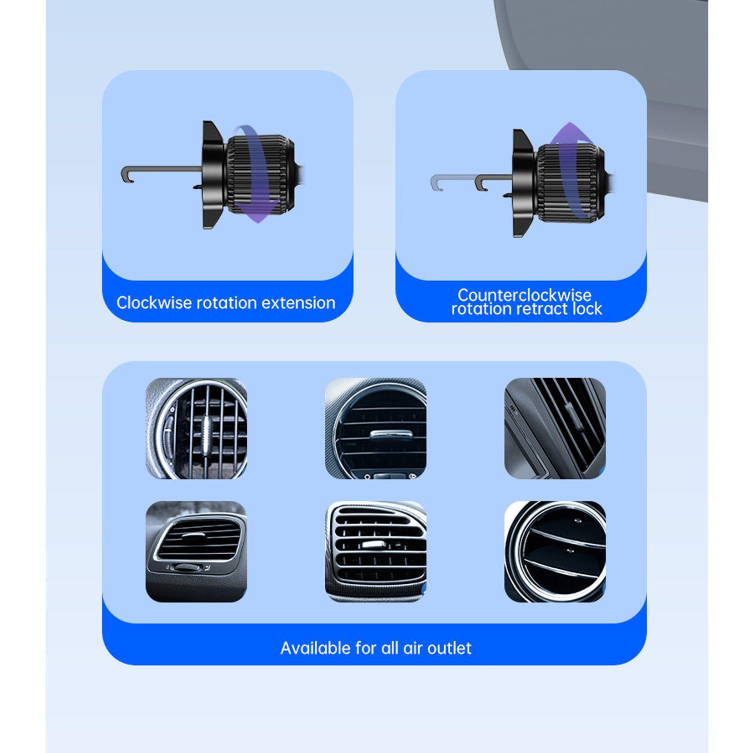 Soporte Celular Para Auto Para Salida De Aire Rotación 360° Yesido C241-3