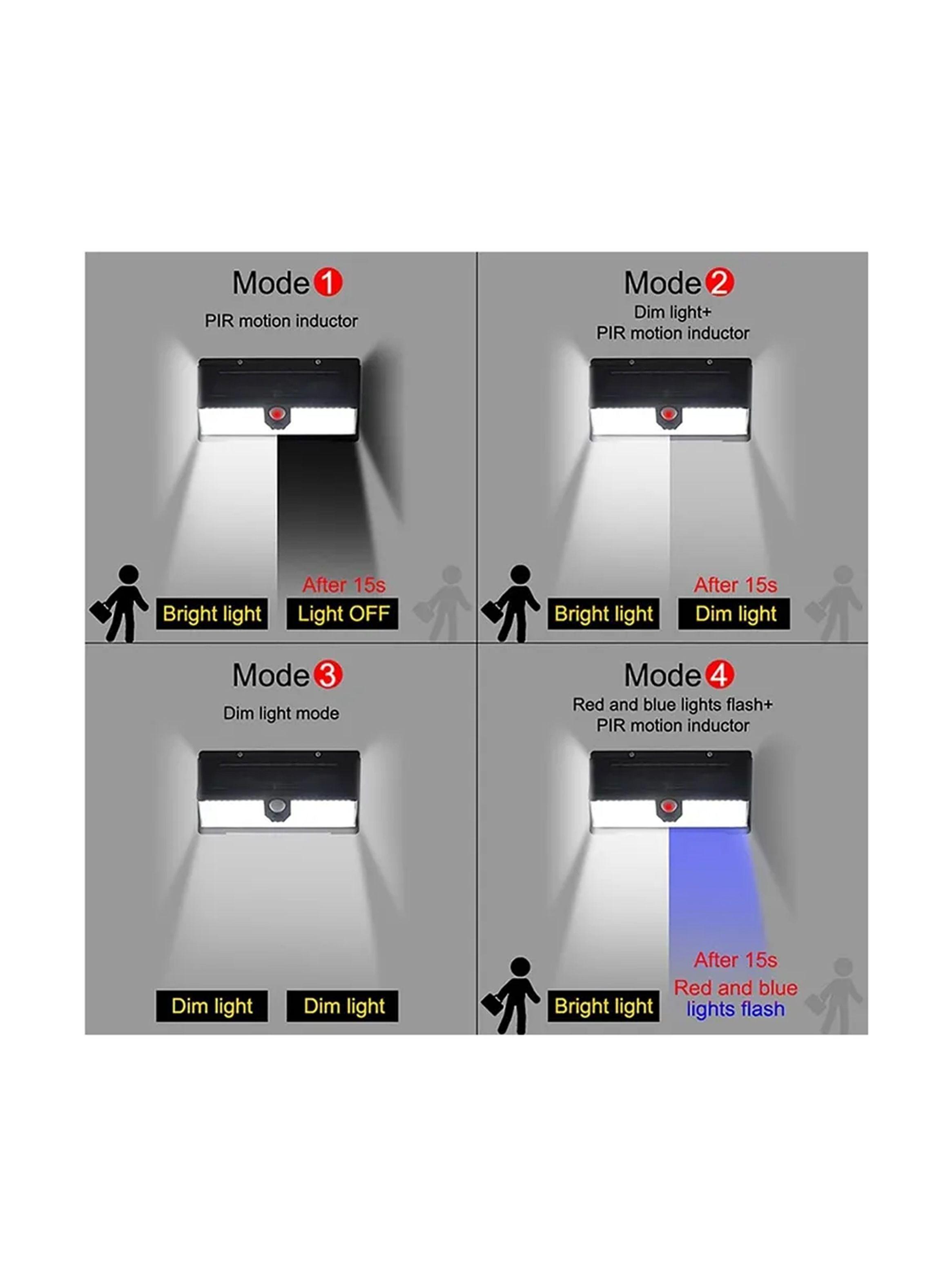 Foco Aplique Solar de 172 LED + 18 LED DE EMERGENCIA-5