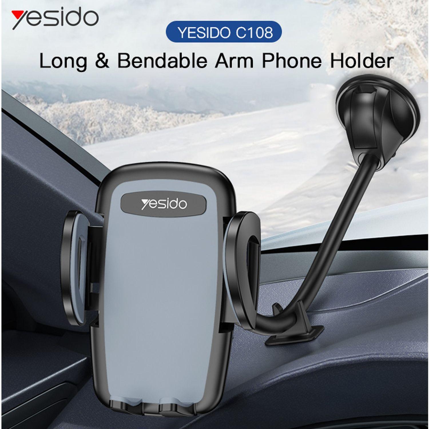 Soporte Celular Para Auto Con Ventosa Y Rotación 360 Para Parabrisas Yesido C108-3