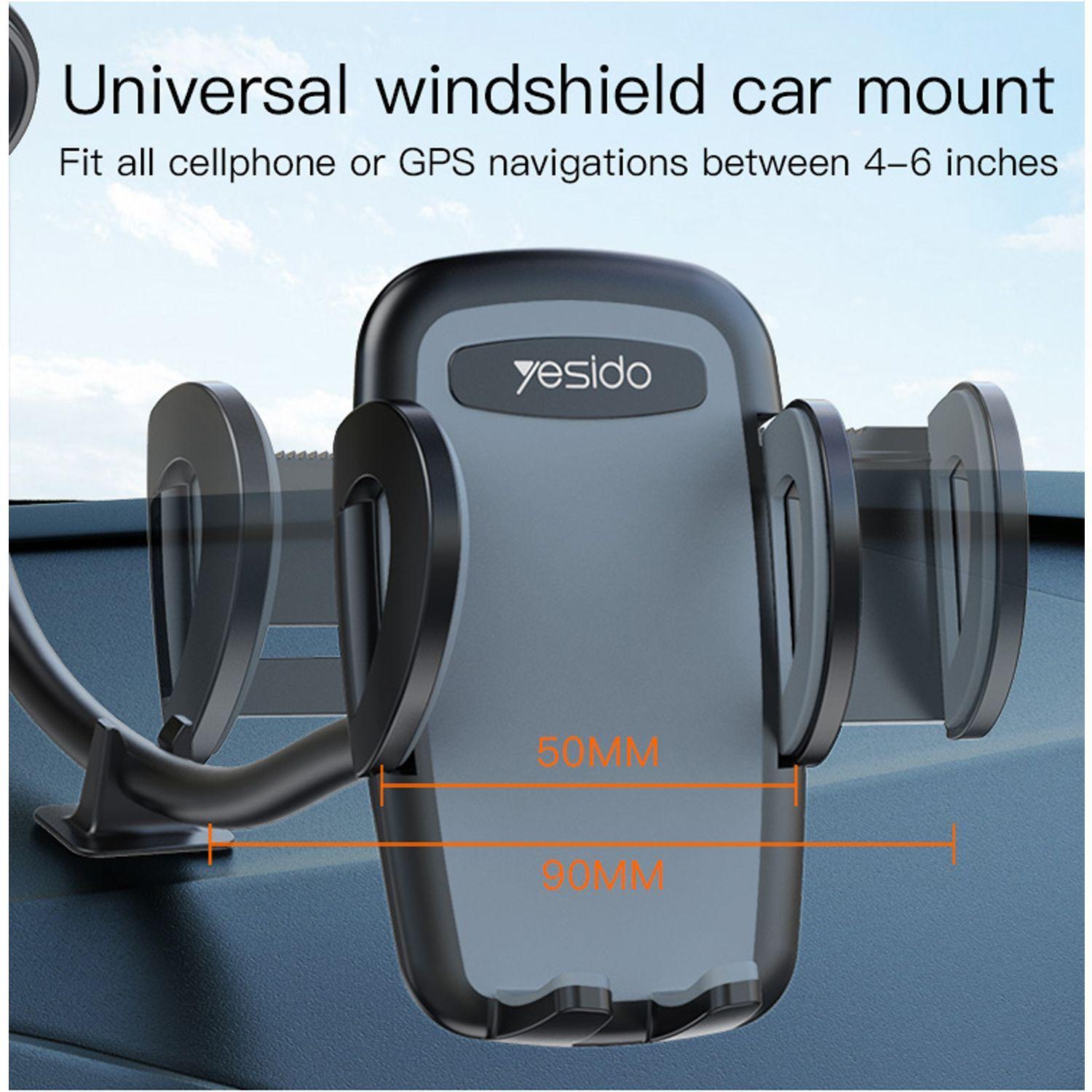 Soporte Celular Para Auto Con Ventosa Y Rotación 360 Para Parabrisas Yesido C108-4