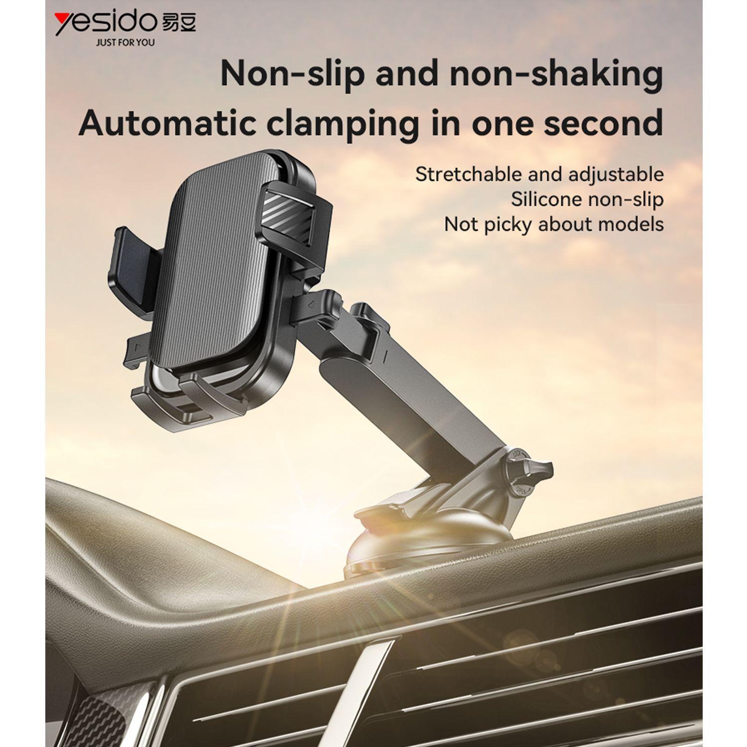 Soporte Celular Para Auto Con Ventosa Y Rotación 360° Brazo Retractil Yesido C267-2