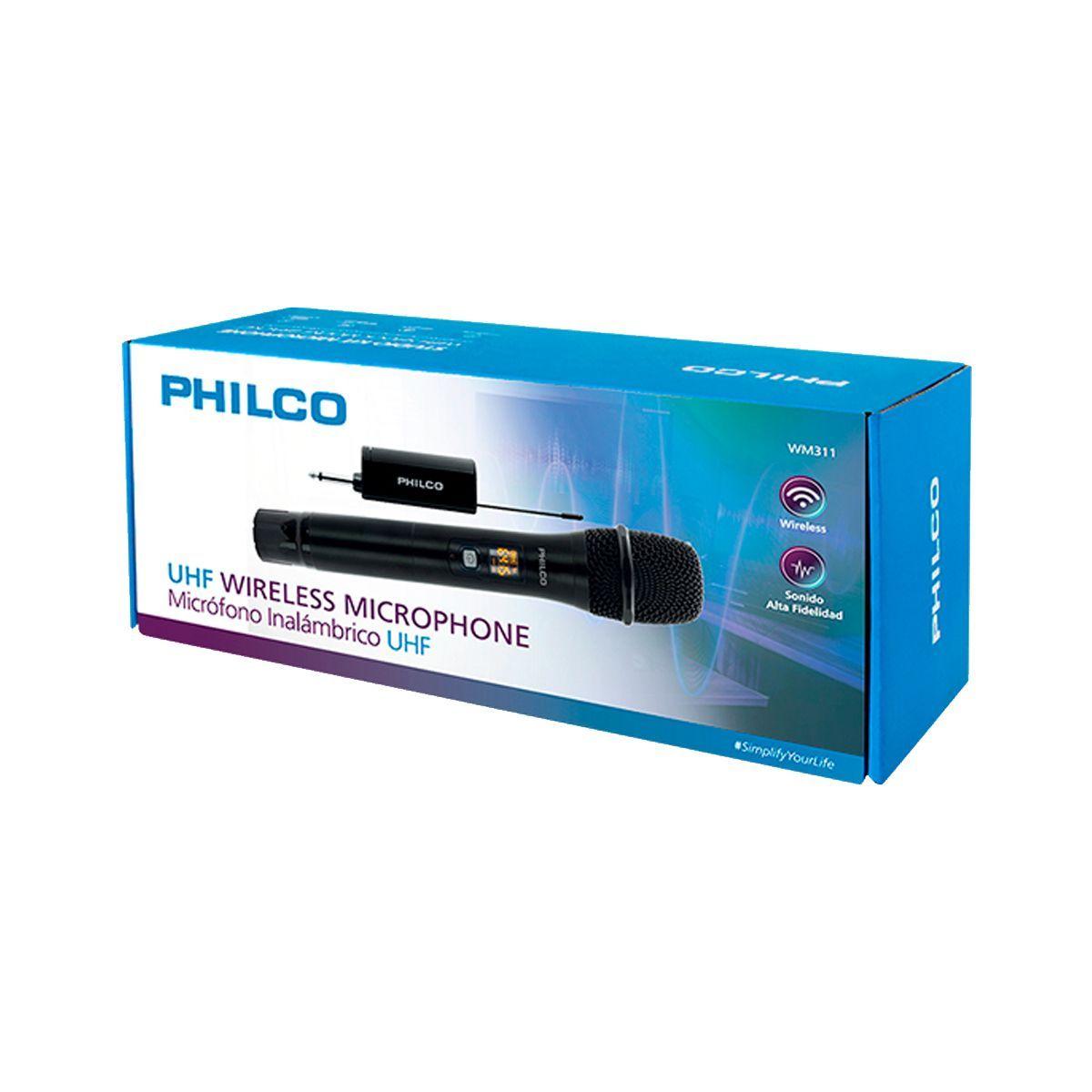 Micrófono Inalámbrico UHF Philco WM311 KARAOKE-3