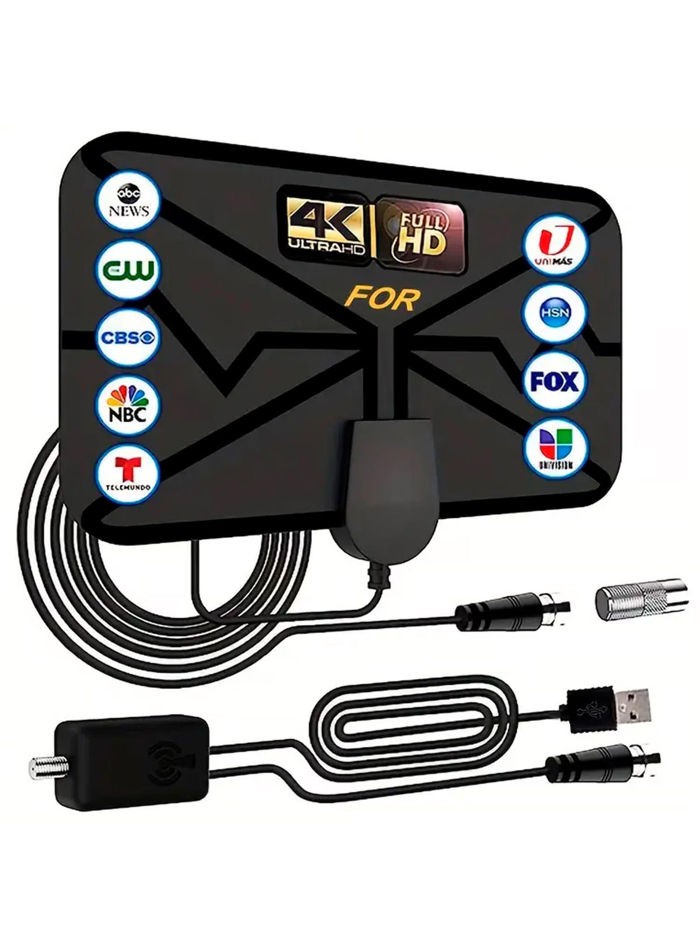Antena Digital Full Hdtv 4K 25dB Con Amplificador Tecnolab TL588-2