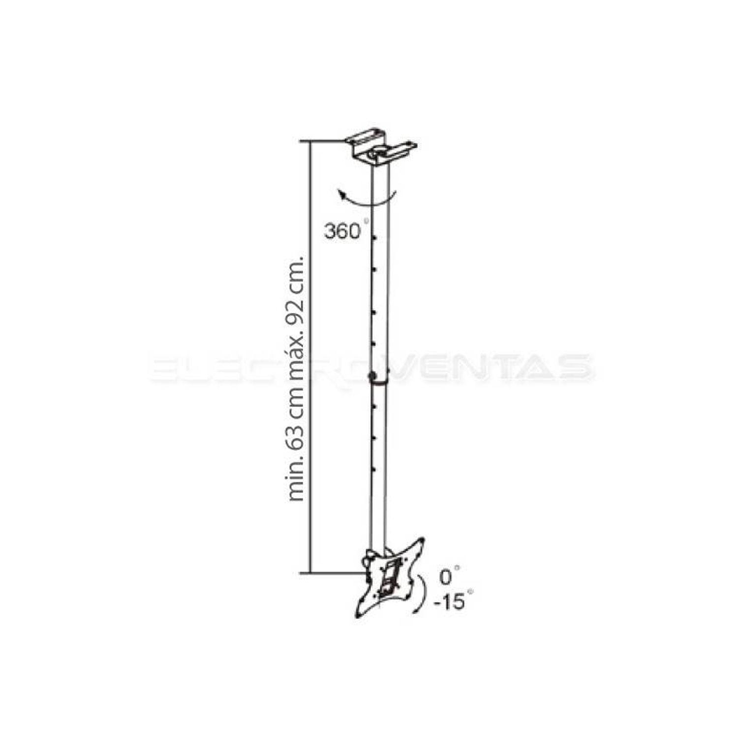 Soporte Para Tv Led Lcd A Techo 17 32 Pulgada 63 92 cm Dinon 2287-2