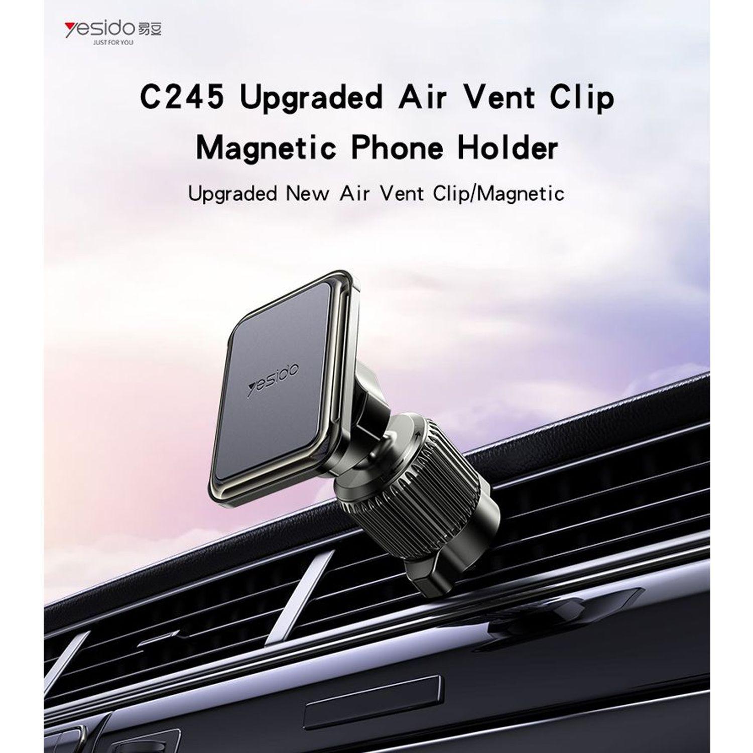 Soporte Celular Magnetico Para Auto Para Salida De Aire Gira 360° Yesido C245-2