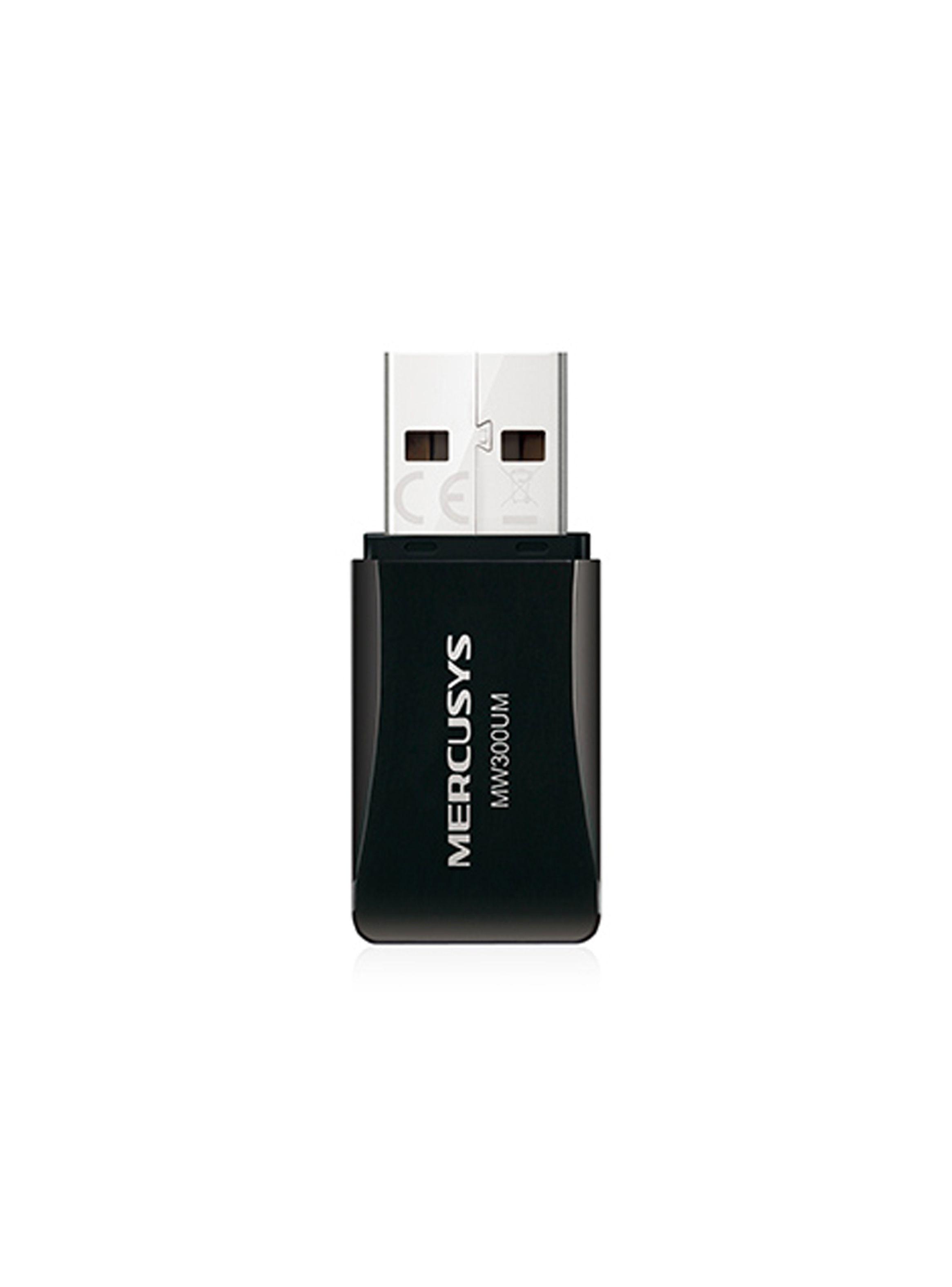 Mini Adaptador USB Inalámbrico N300Mbps MW300um Mercusys-2