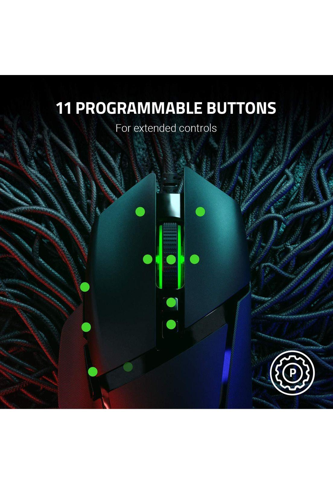 Mouse gamer Razer Basilisk v2 Chroma RGB 11 botones negro-2