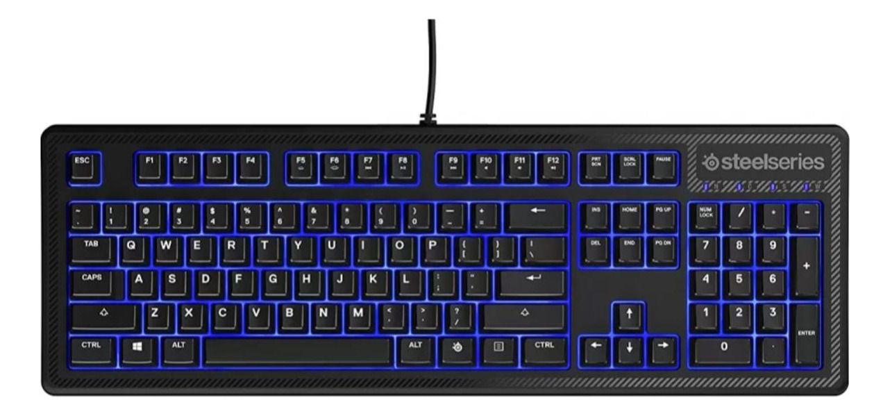 Teclado Gaming Keyboard Steelseries Apex 100 Led Color Azul-0