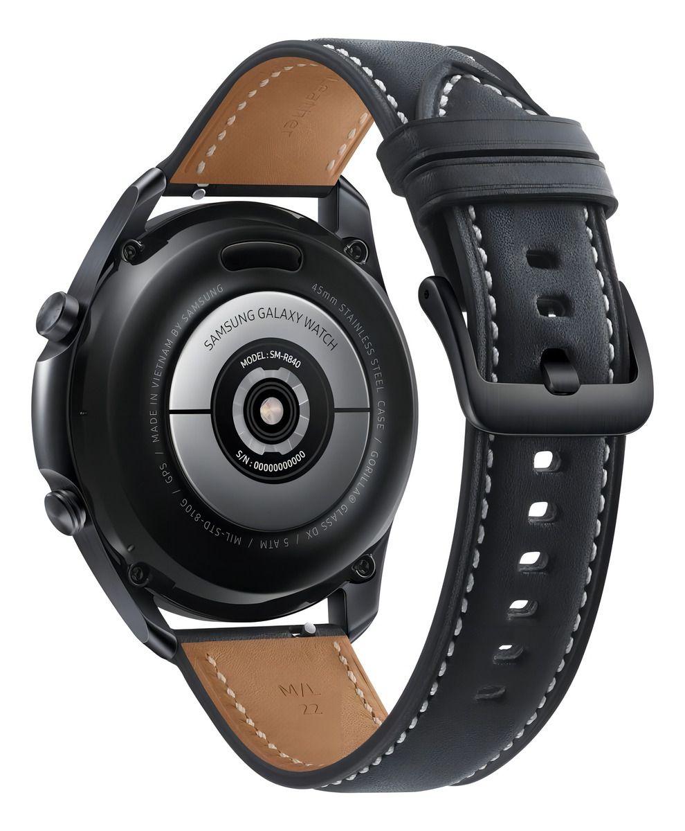 Smartwatch Samsung Galaxy Watch 3 1.4  Correa Cuero Negro-2