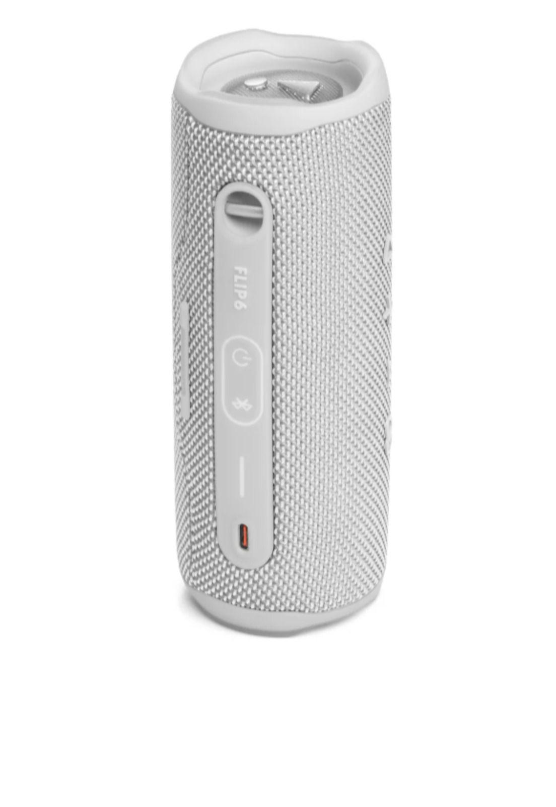 Parlante JBL Flip 6 portatil bluetooth waterproof blanco-3