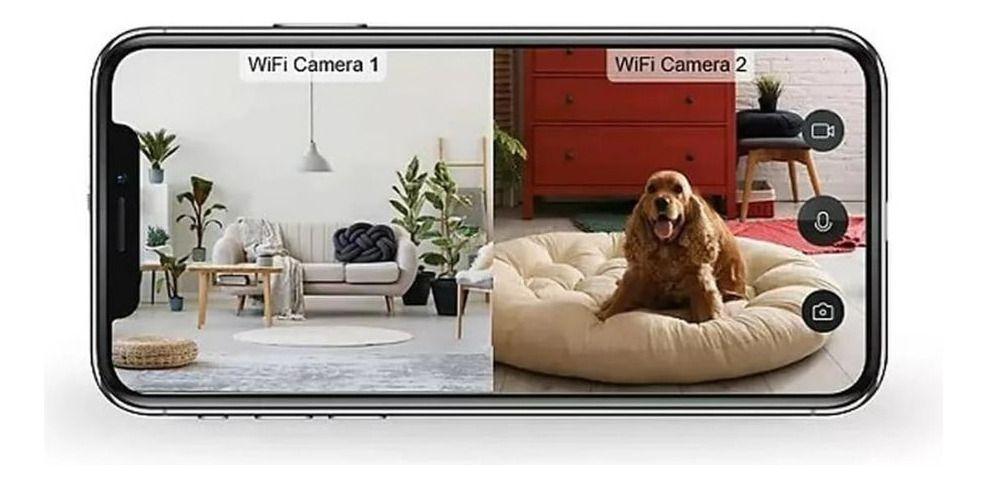 Paquete De 2 Cámaras Wifi De Seguridad Brookstone Negro-2