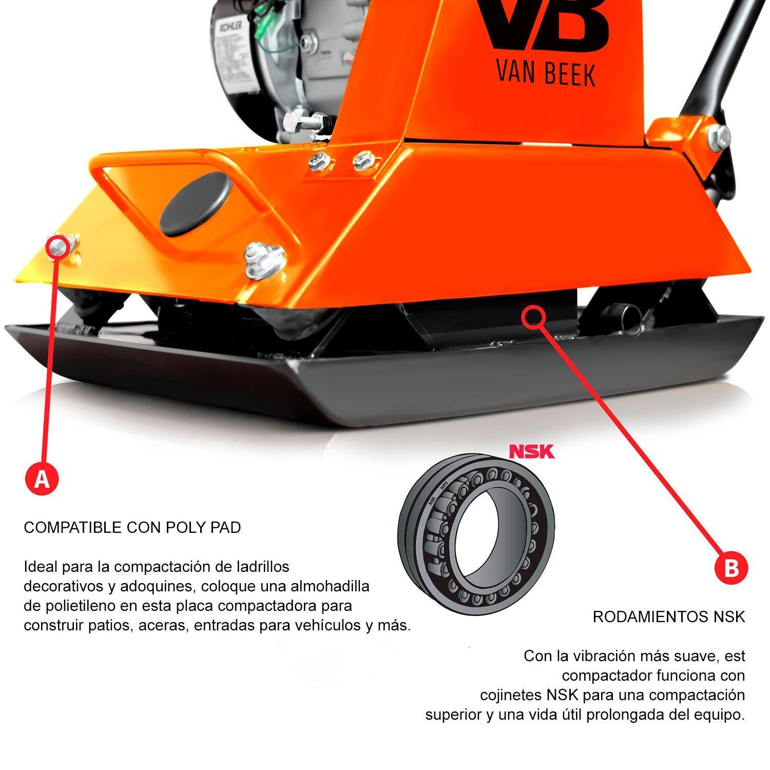 Placa Compactadora van Beek HvB80-4