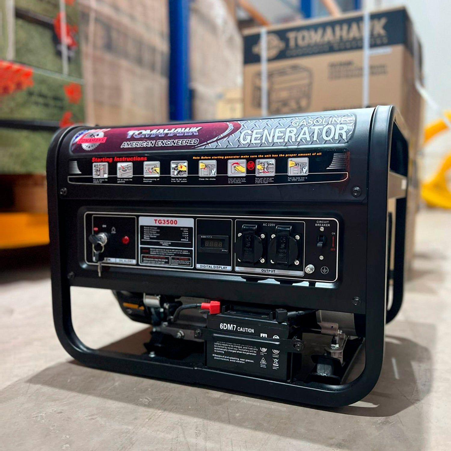 Generador 3.5Kva Tomahawk Power TG3500E PARTIDA ELECTRICA-1
