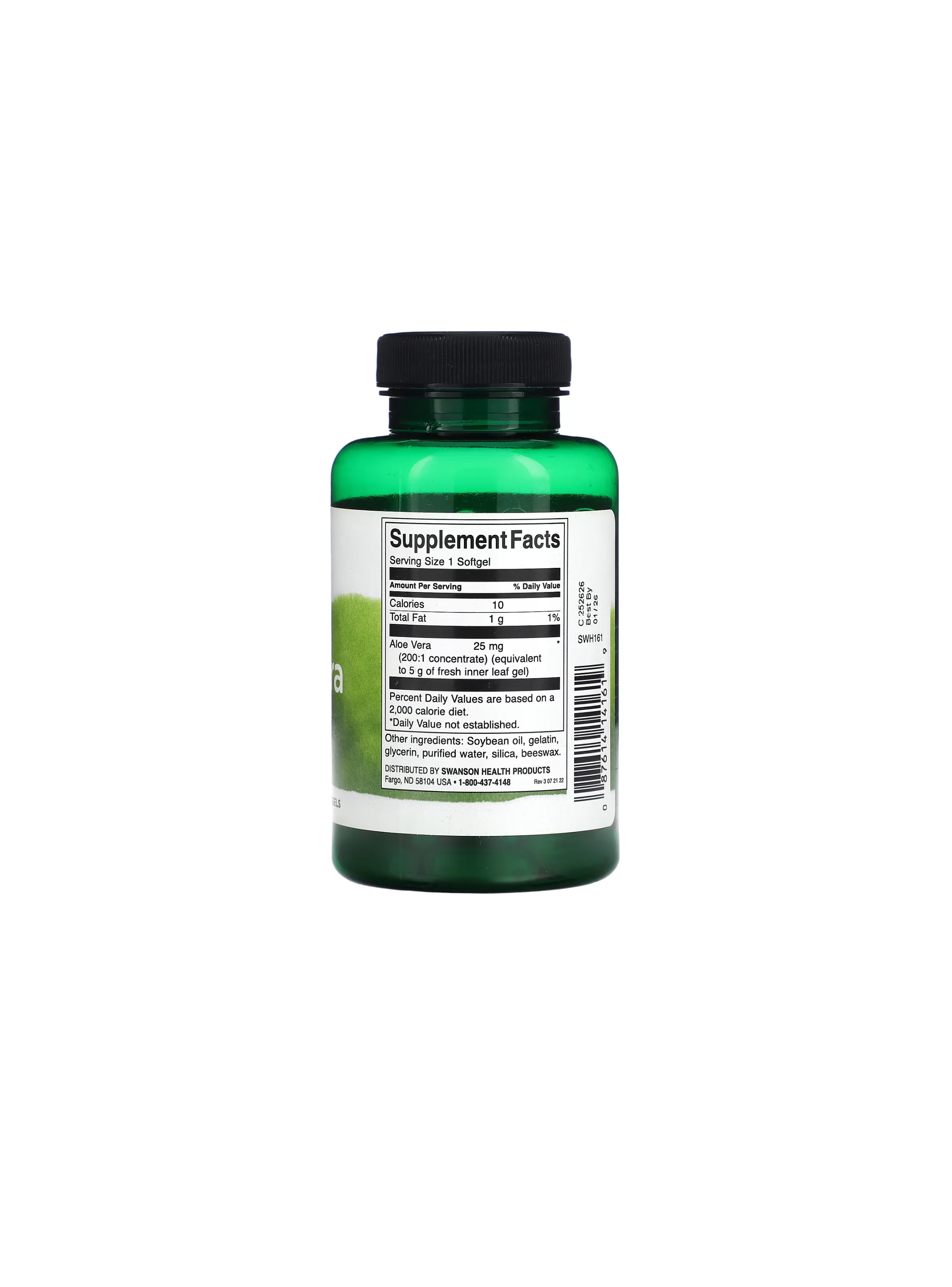 Aloe Vera 25mg 100 Softgels Swanson-2