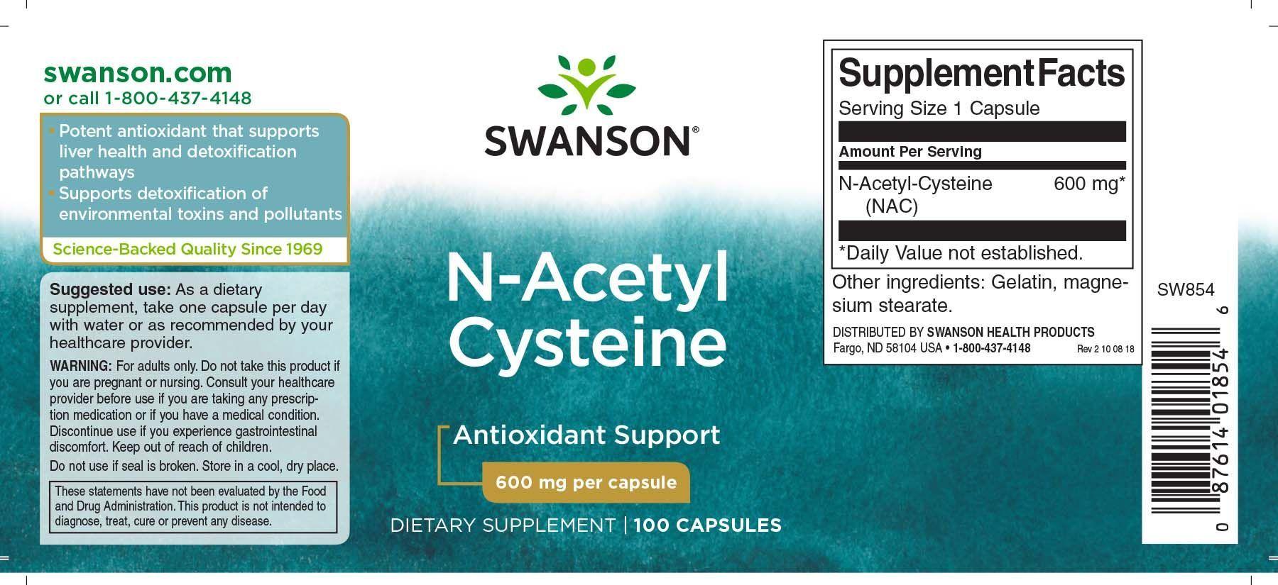 N-acetil cisteína Nac 100 CAPS-1