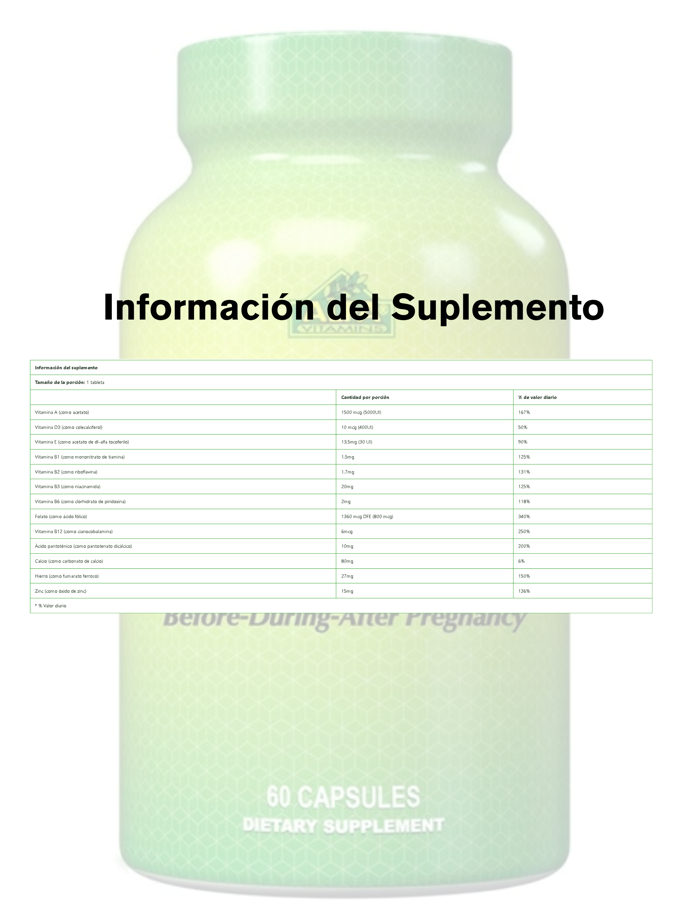 Alfa Prenatal 60 cápsulas Alfa Vitamins-1