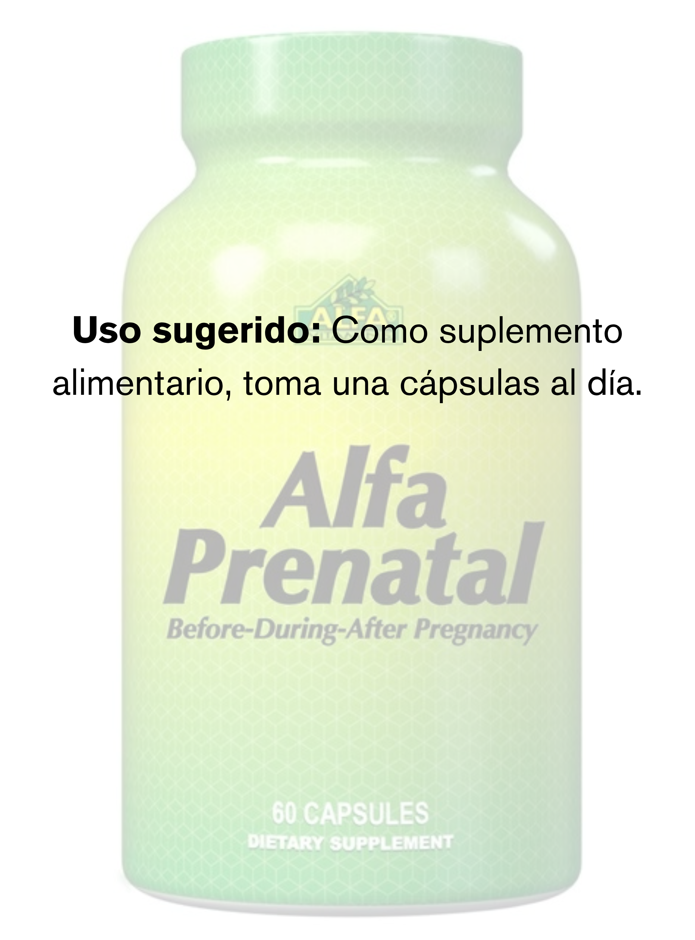 Alfa Prenatal 60 cápsulas Alfa Vitamins-2