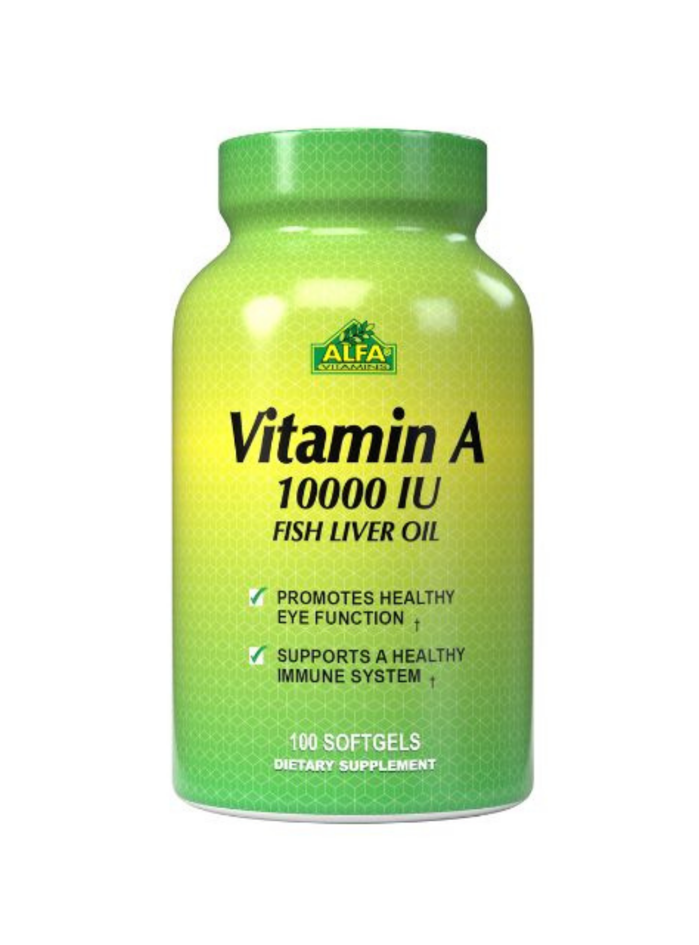 Vitamina A 10000 UI 100 cápsulas blandas Alfa Vitamins-0