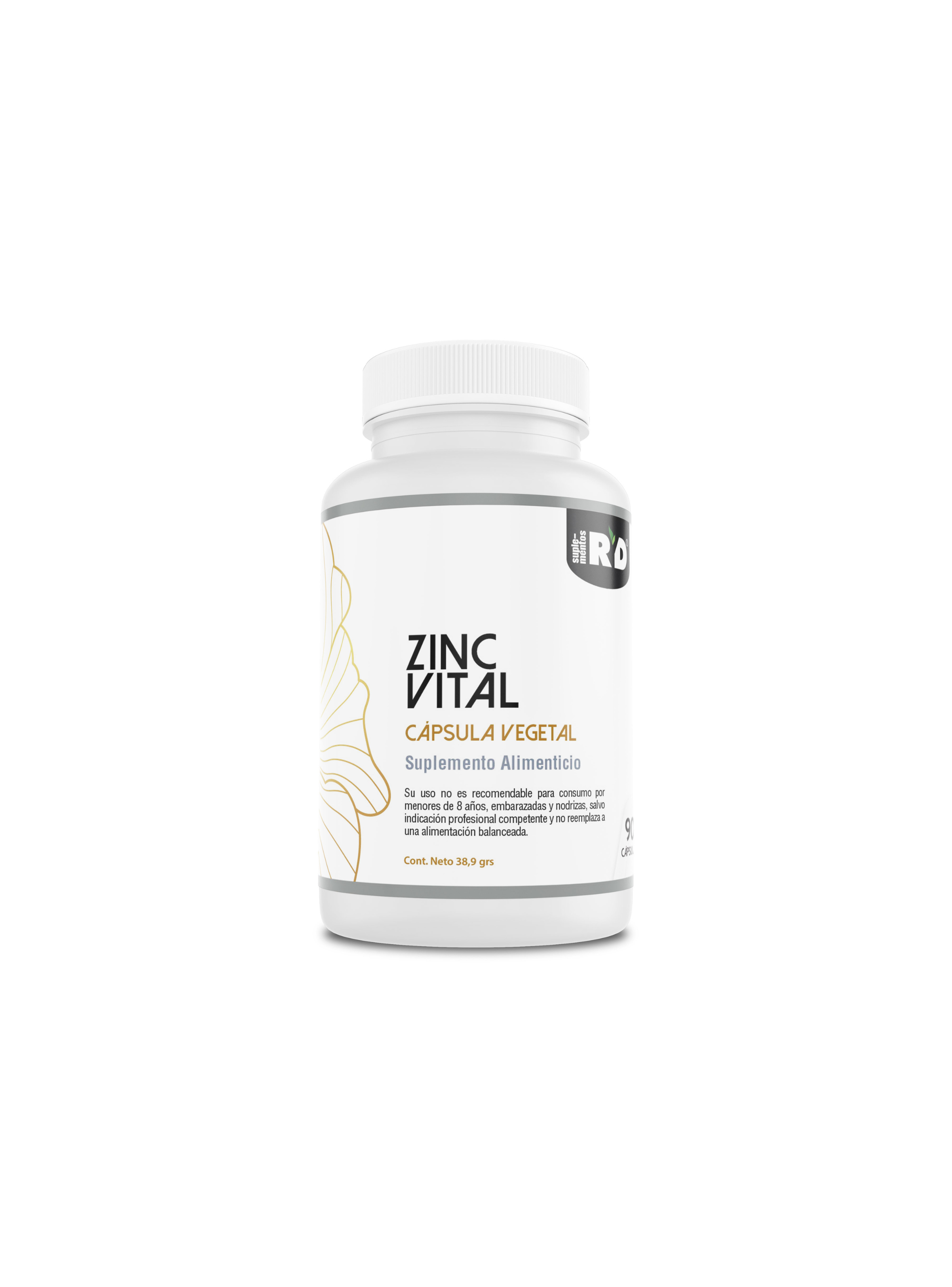 Zinc vital +L metionina 90 cápsulas vegetales RYD-0