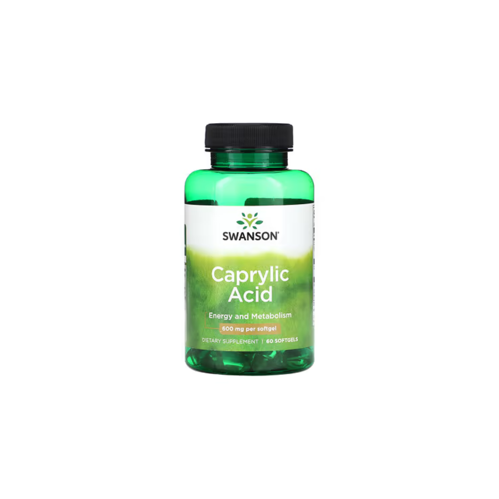 Acido Caprilico 600 mg 60 Cápsulas blandas Swanson -0