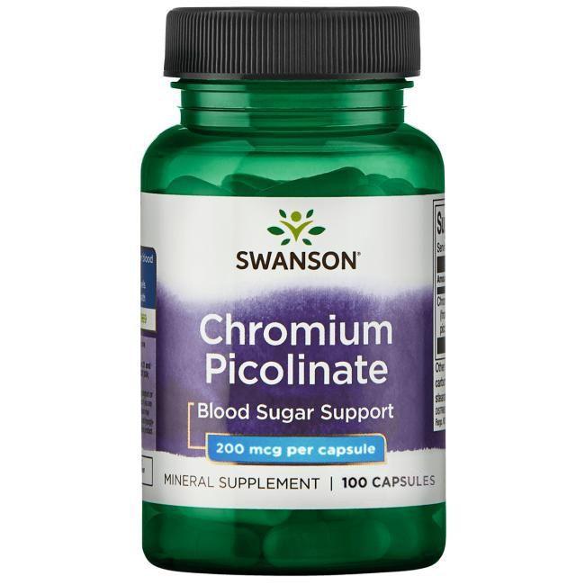Picolinato de Cromo 200 mcg 100 capsulas SWANSON-0