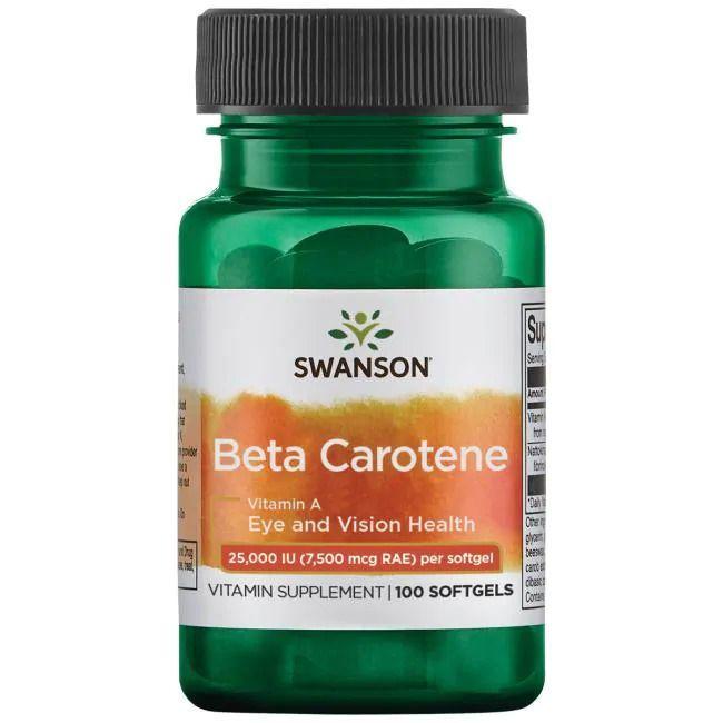 Betacaroteno Vitamina A 100 softgels Swanson-0