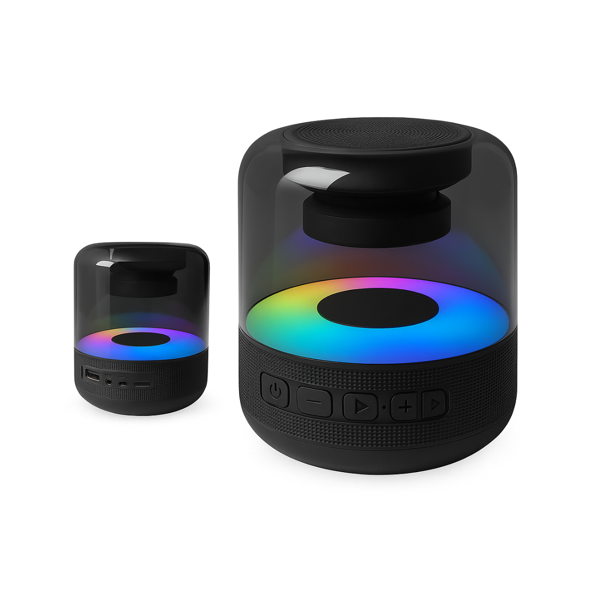 Parlante Altavoz Portátil Bluetooth Con Bajo Luz Rgb Sk4-4