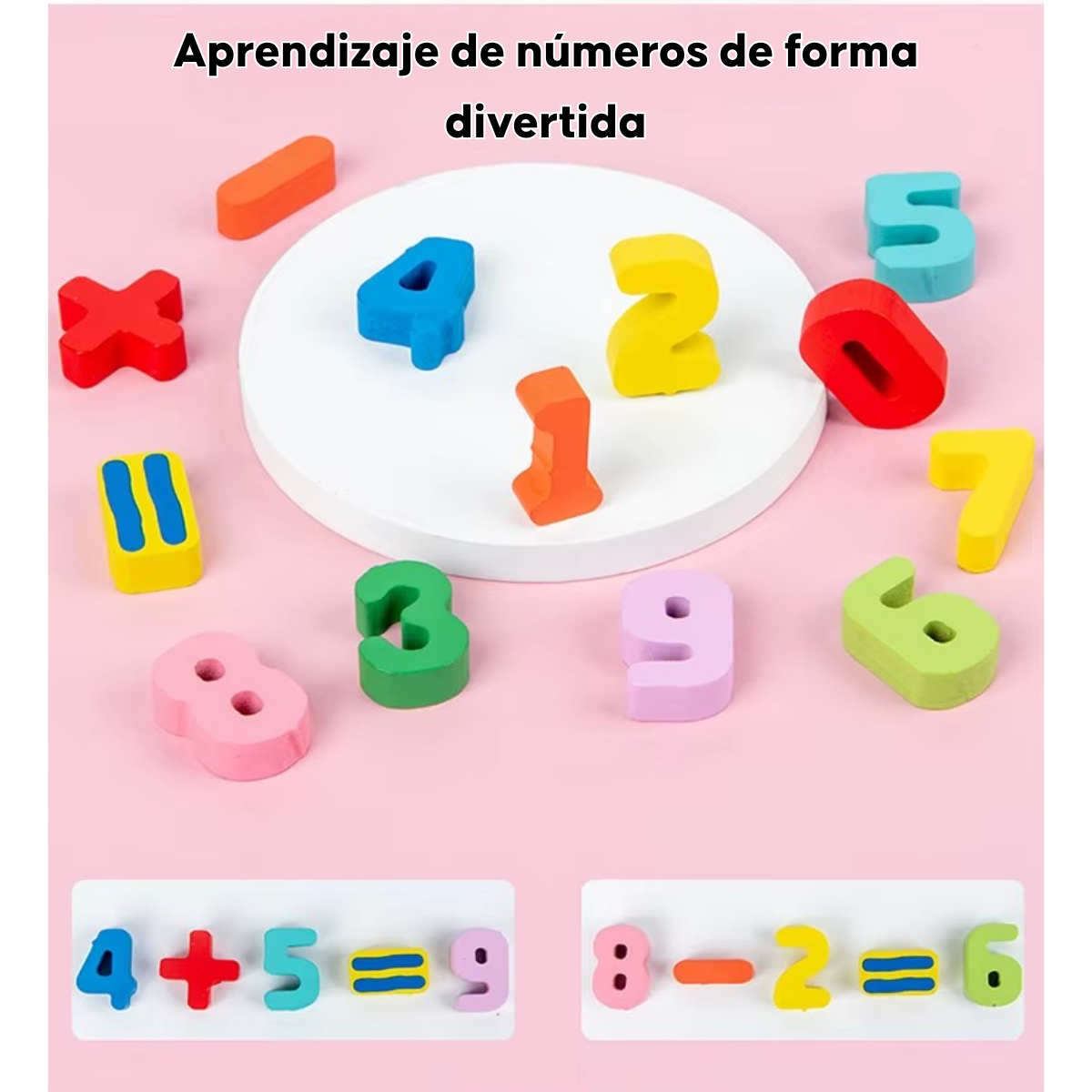Juego De Pesca Tablero Didactico Madera Animales Frutas 36m-4