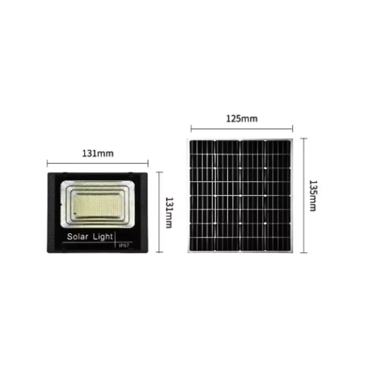 Foco Reflector Exterior Recarga Solar 50w Ahorra Energia-2